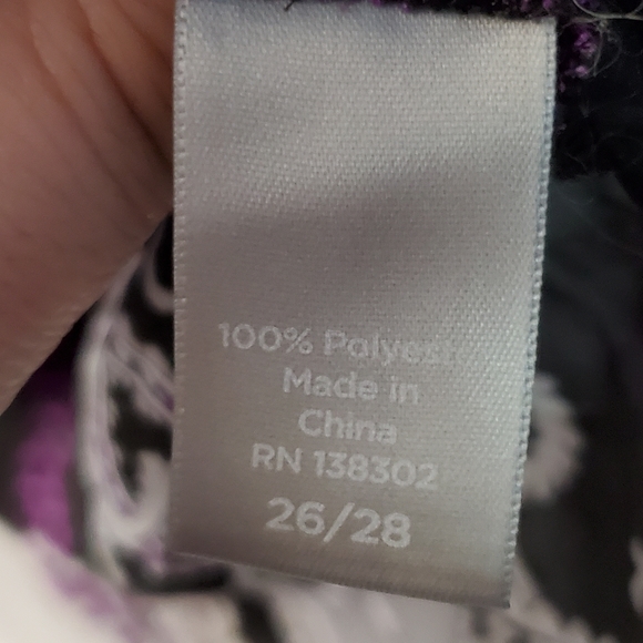Plus size satiny purple blouse from Avenue - Picture 7 of 8